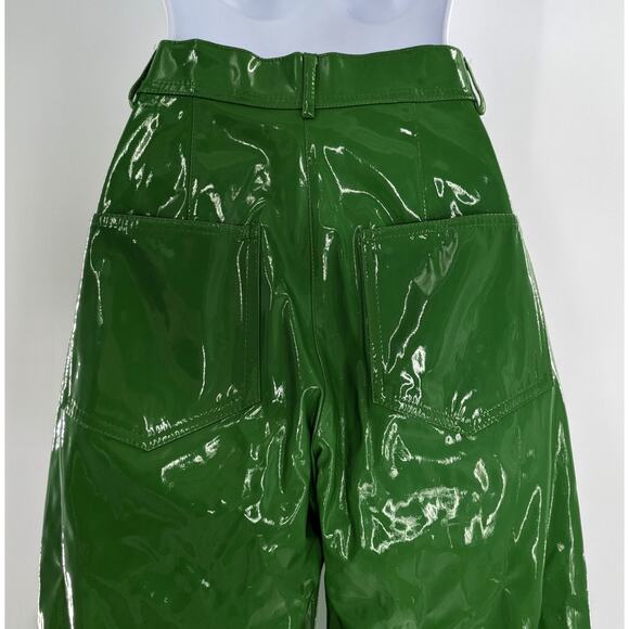 Green Pleather Vinyl Pants by Nocturne - Picture 10 of 12
